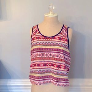 Lush multicolored crop top